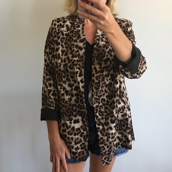 Leopard Print Blazer - Picture 2 of 6